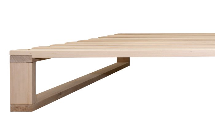 Lit en bois polarisé